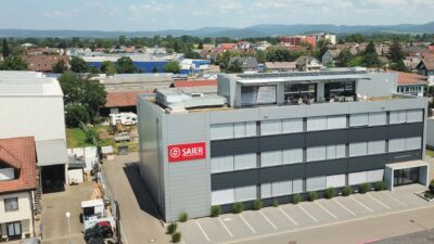 Saier Gebäude Luftaufnahme