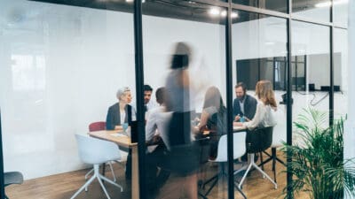 Business people on business meeting in board room